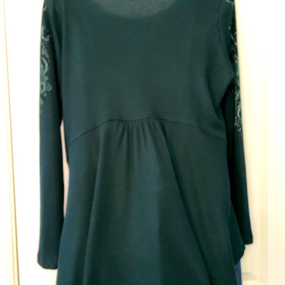 EUC One World Evergreen Waffle Weave Top, Size Large - Picture 10 of 15